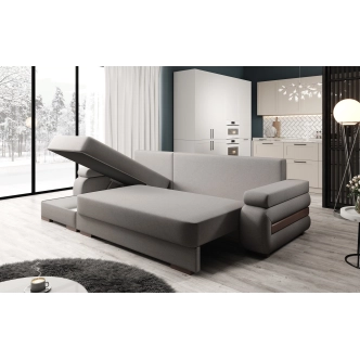 Rozkládací rohová sedačka SITONA L 6, levá, tmavě modrá