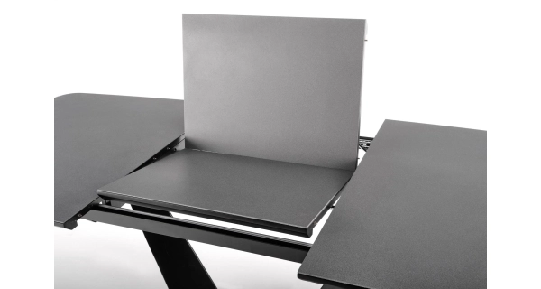 Rozkládací stůl EMBER, tmavě šedá/černá