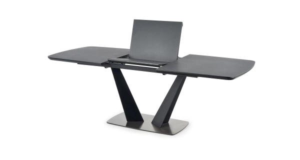 Rozkládací stůl EMBER, tmavě šedá/černá