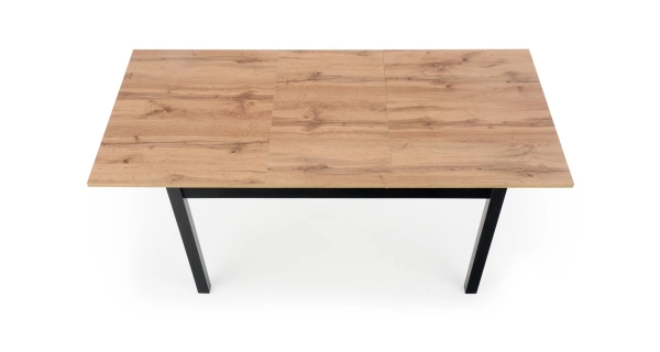 Rozkládací stůl FELICITY, dub wotan/černá