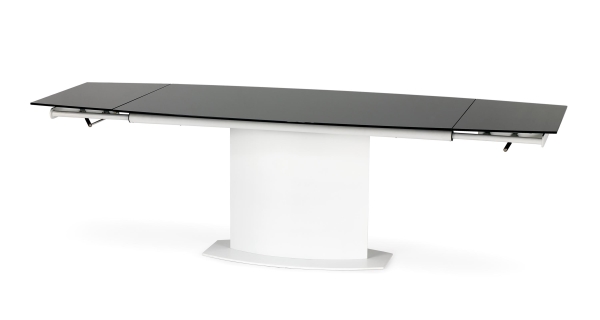 Rozkládací stůl MIRAH, černá/bílá