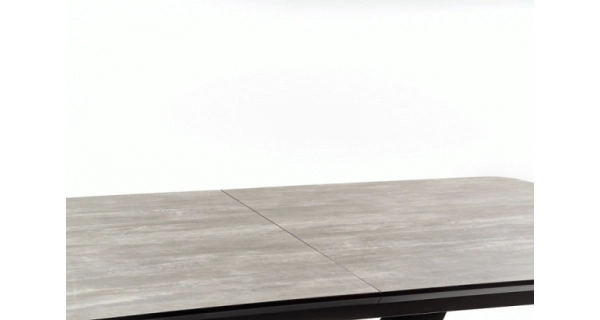 Rozkládací stůl PIPER, tmavě šedá/černá