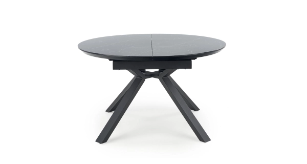 Rozkládací stůl POPPY, černý mramor/černá