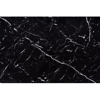 Rozkládací stůl POPPY, černý mramor/černá