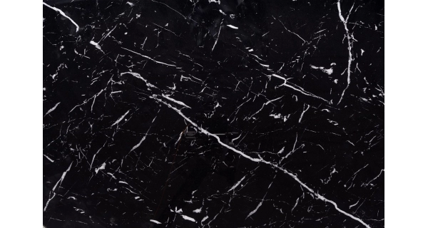 Rozkládací stůl POPPY, černý mramor/černá