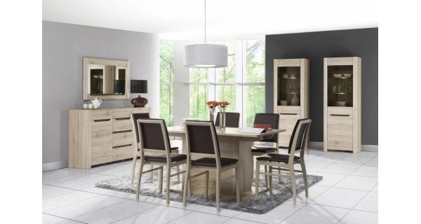 RTV stolek MAWSON typ 1, dub sanremo/hnědá