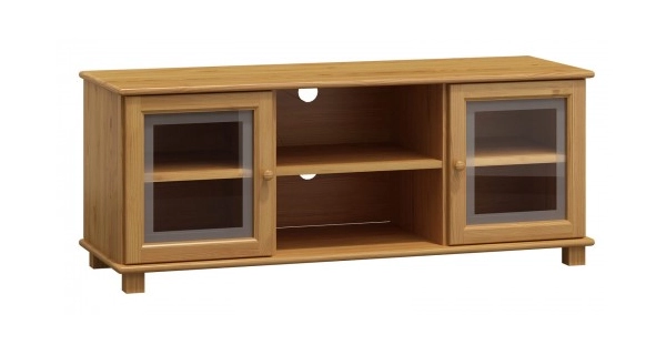 RTV stolek TAMONAD 2, šíře 118 cm, masiv borovice, moření: olše