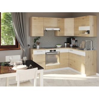 RUTHIN, dolní rohová skříňka D90NW, buk