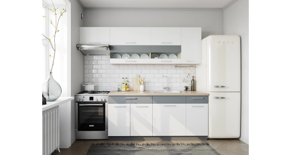 RUTHIN, dolní skříňka D40, bílý lesk