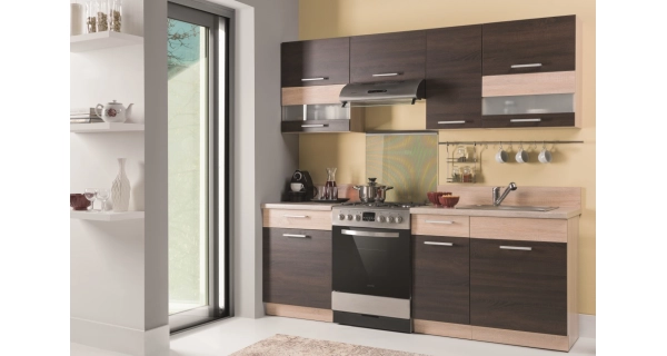 RUTHIN, dolní skříňka D80S1 se šuplíkem, rijeka tmavá