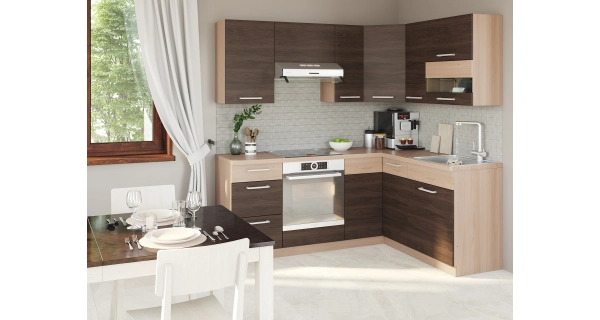 RUTHIN, dolní skříňka D80S1 se šuplíkem, rijeka tmavá