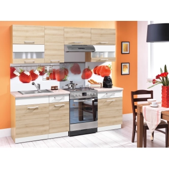 RUTHIN, potravinová skříň D60C, buk