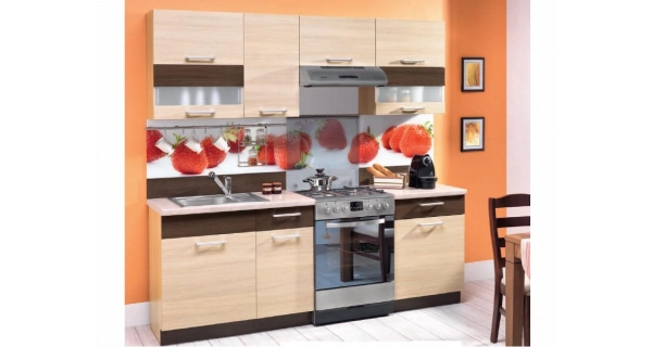 RUTHIN, potravinová skříň D60C, rijeka světlá