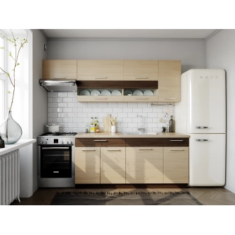 RUTHIN, potravinová skříň D60C, rijeka světlá