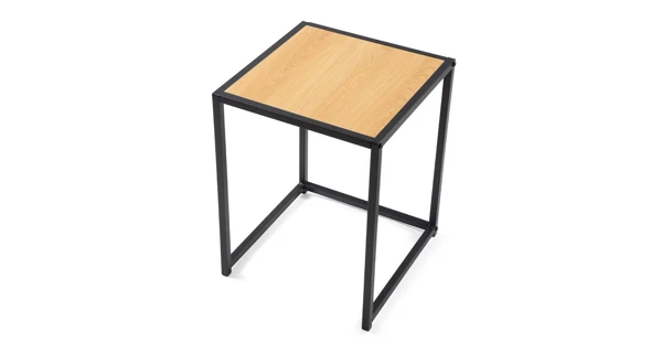 Sada 2 konferenčních stolků NERIK, přírodní/kov