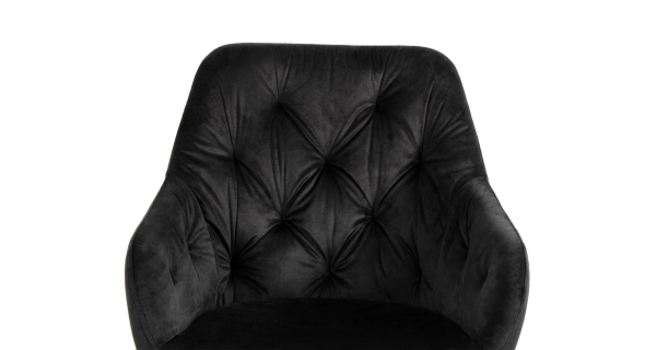 Sada 2 ks jídelních židlí CALRA, černá látka/kov