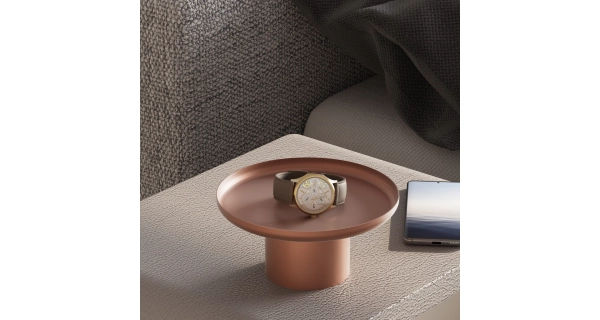 Sada 3 kovových talířů NN01209, měděná