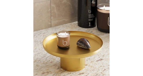 Sada 3 kovových talířů NN01210, zlatá