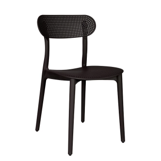 Sada 4 ks jídelních židlí ELOL, černá