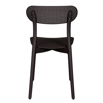 Sada 4 ks jídelních židlí ELOL, černá