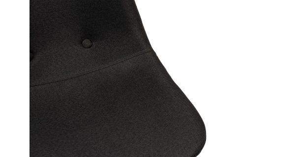 Sada 4 ks jídelních židlí ZENMO, tmavě šedá látka/kov