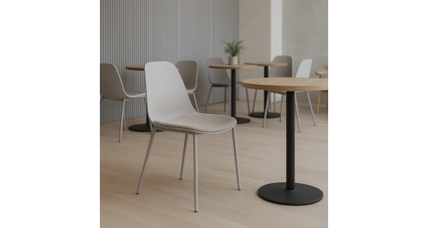 Sada 4 ks jídelních židlí ZOBO, béžová