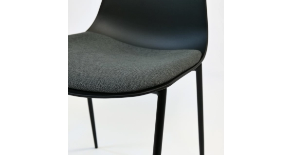 Sada 4 ks jídelních židlí ZOBO, černá