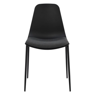 Sada 4 ks jídelních židlí ZOBO, černá