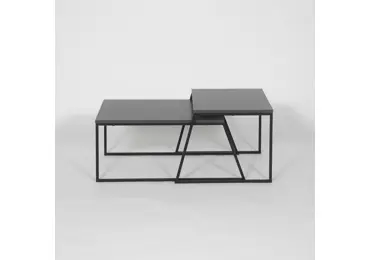 Sada konferenčních stolků JERVER, antracit/černá