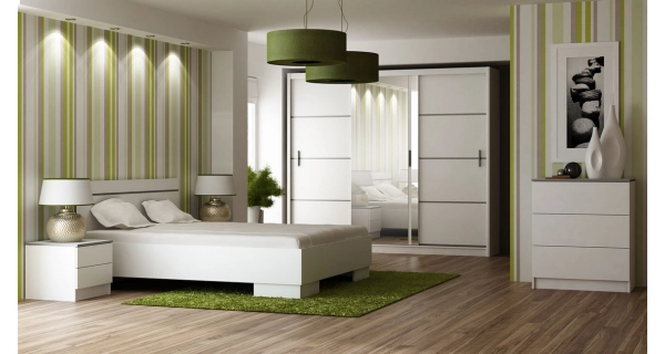 SARON noční stolek, bílá