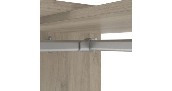 Šatní organizér MIELO, dub kronberg/bílá mat