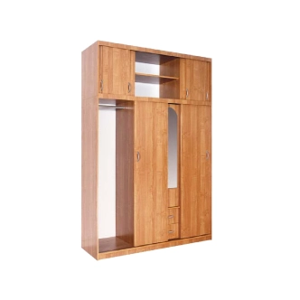 Šatní skříň ALURU se zrcadly, olše