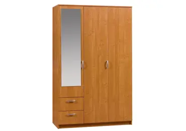 Šatní skříň BATLOW I se zrcadlem, olše