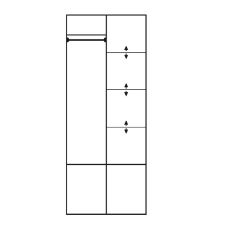 Šatní skříň BELMONT, dub sonoma, 5 let záruka