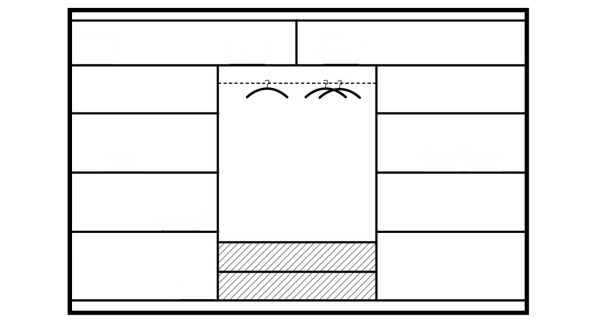 Šatní skříň BELOS 250, dub sonoma/láva