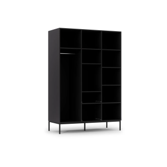 Šatní skříň BOLSENA 135, černý mat