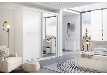 Šatní skříň BREIZ 12, bílá