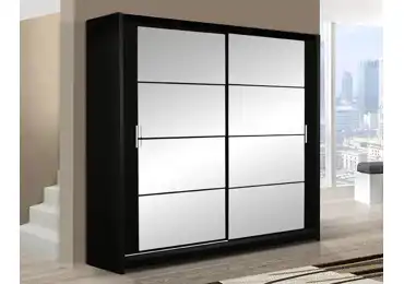 Šatní skříň CERESTY 203, černá 