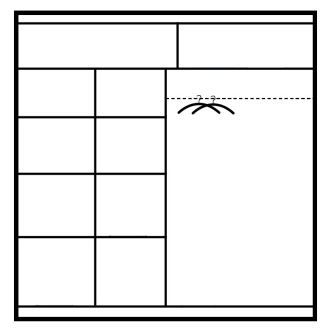 Šatní skříň DRETIN 203, černá 