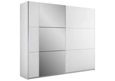 Šatní skříň ENELMO 250, bílá/bílá