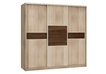 Šatní skříň EUDUNDA 4 D, dub sonoma/dub sonoma/dub sonoma tm.