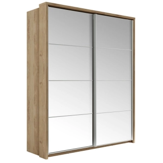 Šatní skříň EVESE 180 cm, dub shetland