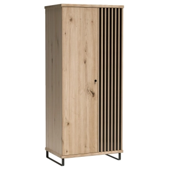 Šatní skříň FRAGILIS 2D, dub artisan/černá