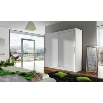 Šatní skříň GAMBA I, bílý mat