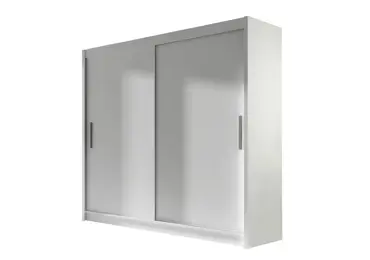 Šatní skříň GAMBA I, bílý mat