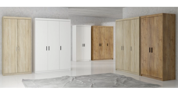 Šatní skříň GIESSI, 2D bílá