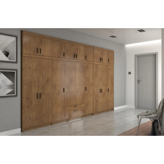 Šatní skříň GIESSI 2D, dub lefkas