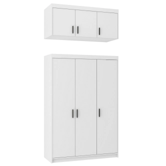 Šatní skříň GIESSI 3D, bílá