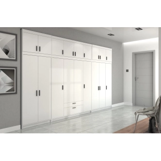 Šatní skříň GIESSI 3D, bílá