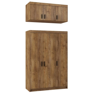 Šatní skříň GIESSI 3D, dub lefkas